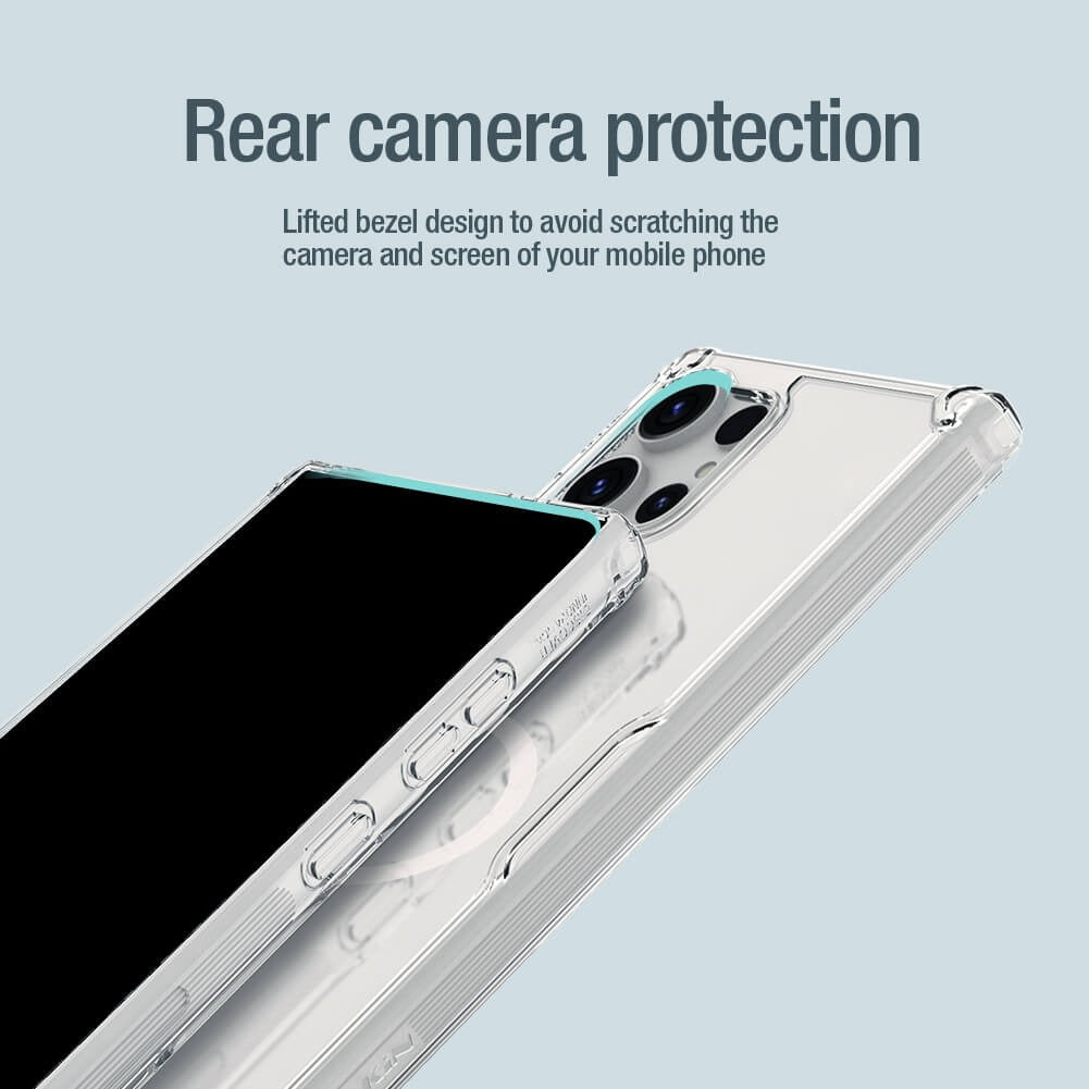 Samsung Galaxy S25 Ultra Cover Non Yellow Transparent Nillkin TPU PRO Magnetic Case