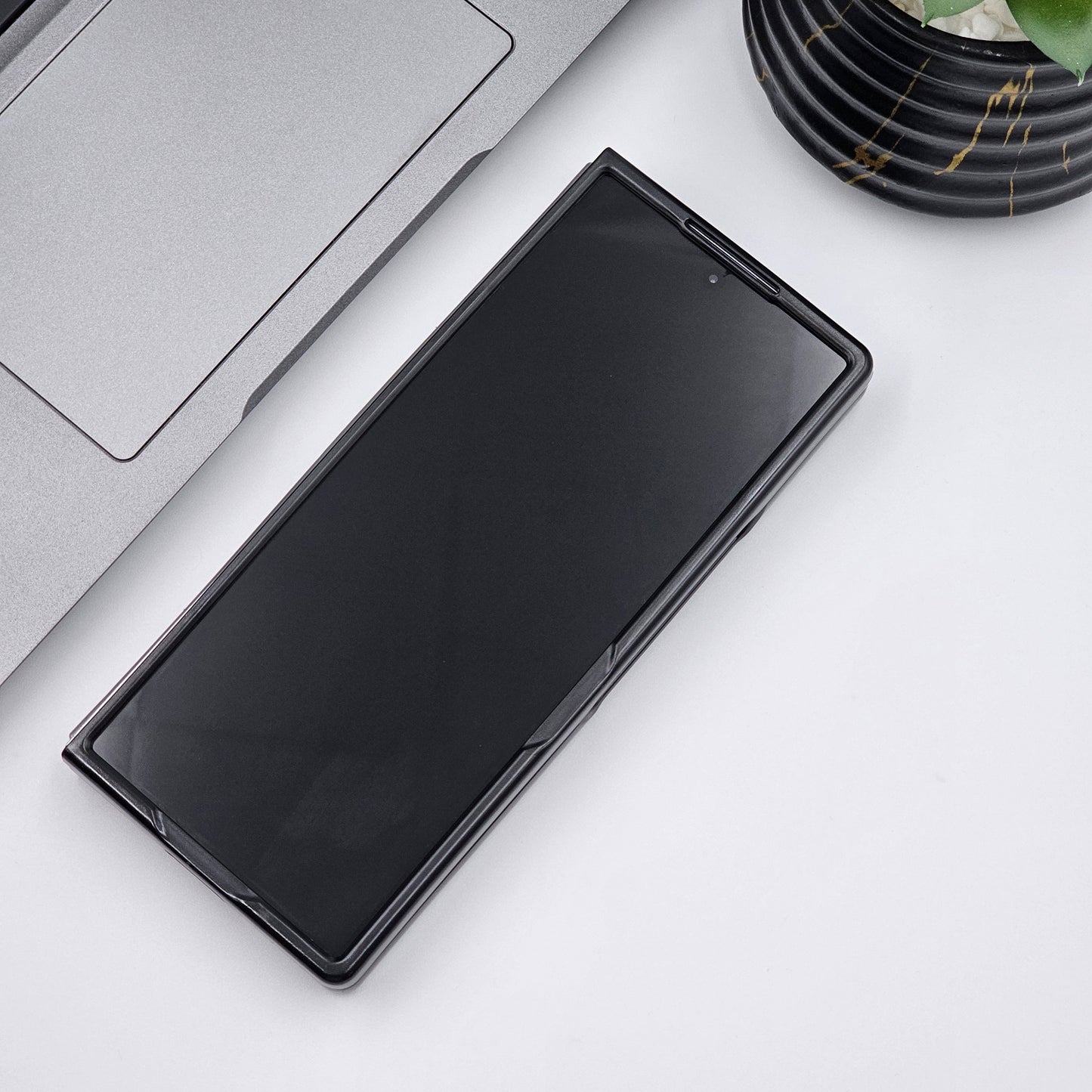 Premium Stitched Design with Soft Velvet Lining for Samsung Galaxy Z Fold 6 | Slim Protective Cover