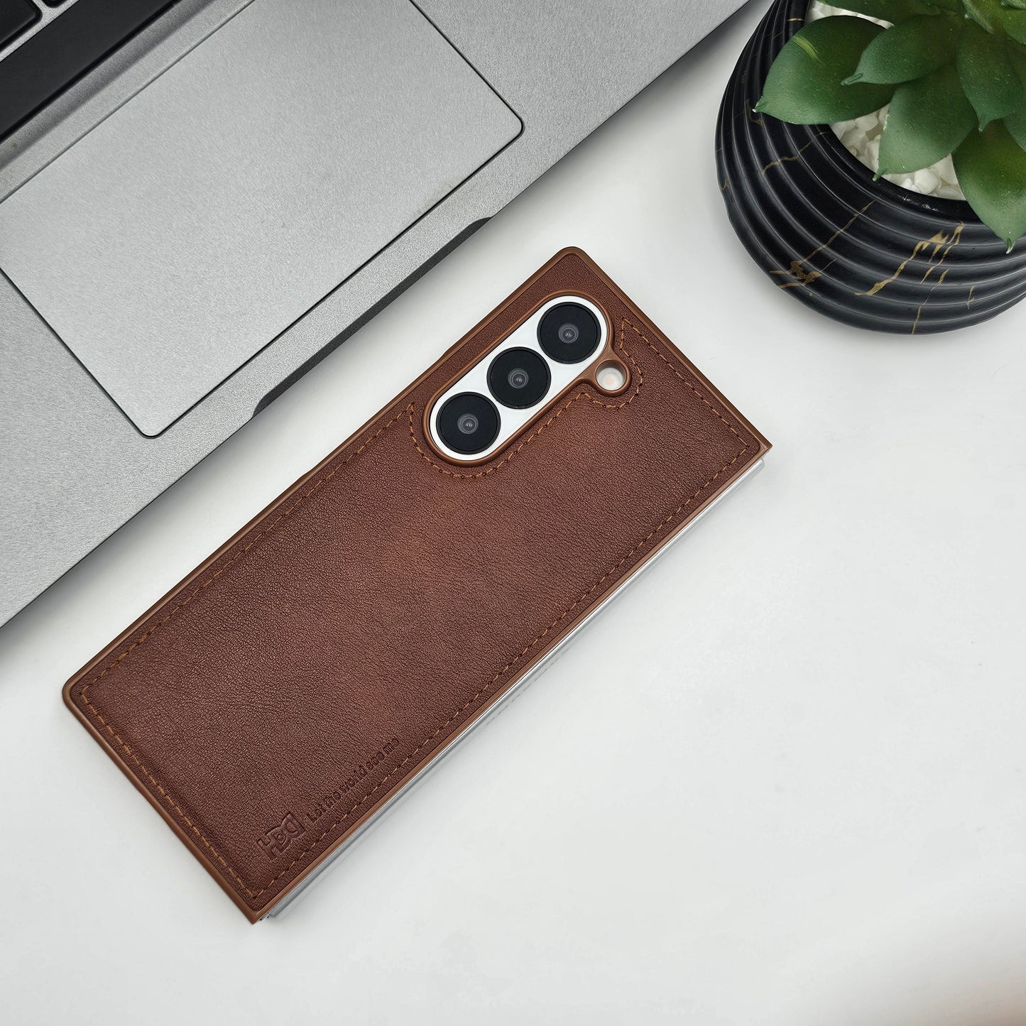 Premium Stitched Design with Soft Velvet Lining for Samsung Galaxy Z Fold 6 | Slim Protective Cover