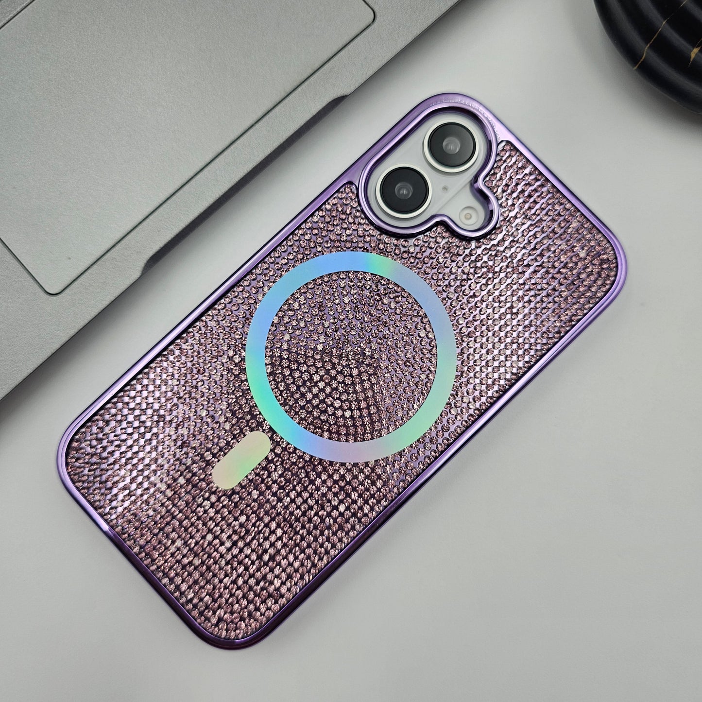 iPhone Rhinestone Diamond Bling Glitter Case With Magsafe