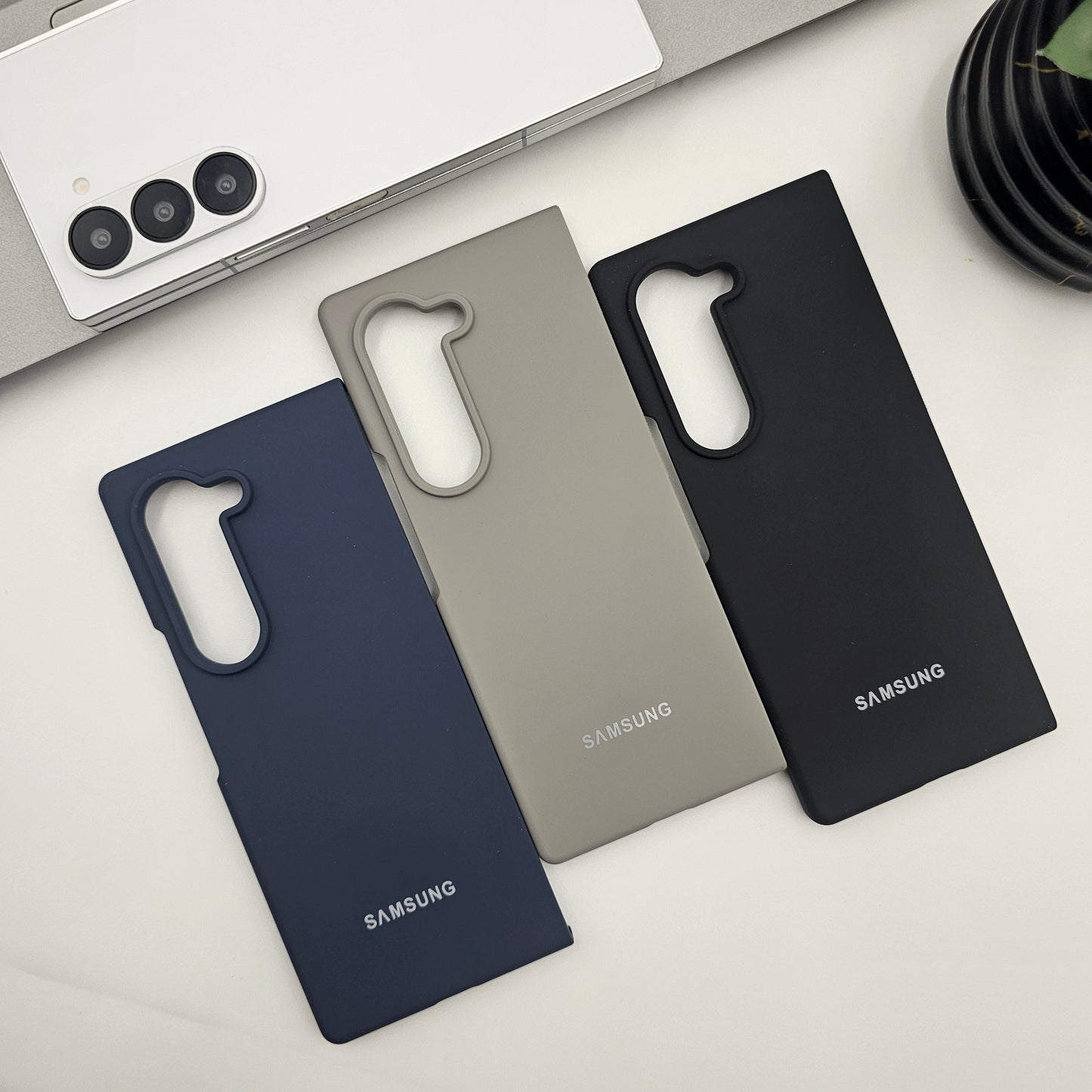 Silicone Case with Silk Feel for Samsung Galaxy Z Fold 6 | Velvet Inner Lining