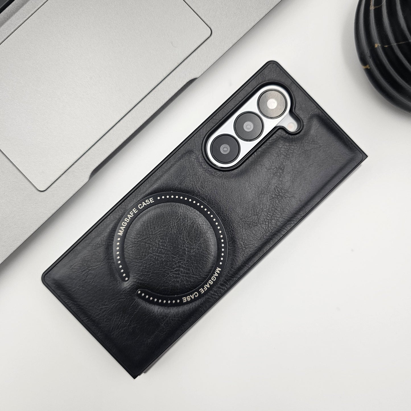 Samsung Galaxy Z Fold 5 PU Leather Magnetic Magsafe Case