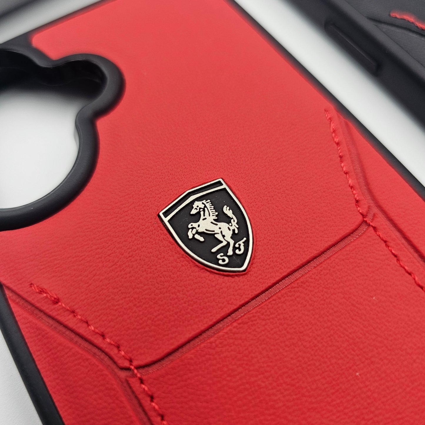 Luxury FR Stitched Leather Case for iPhone | Premium Slim Protective Cover