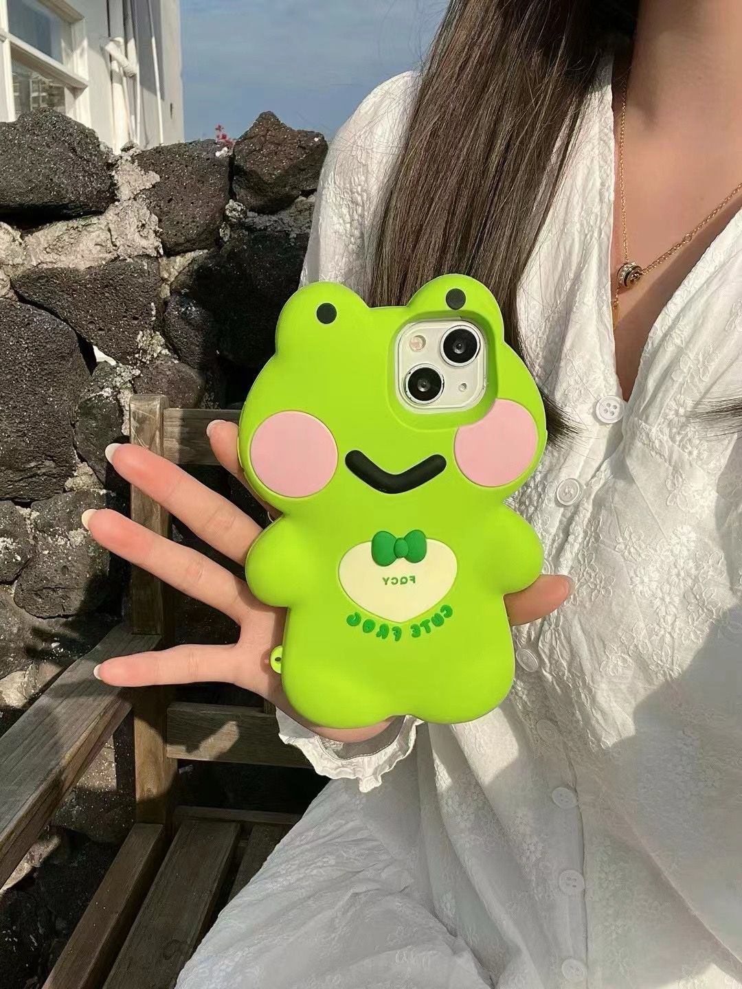 iPhone Cute 3D Big Frog Design Silicone Case Cover Clearance Sale