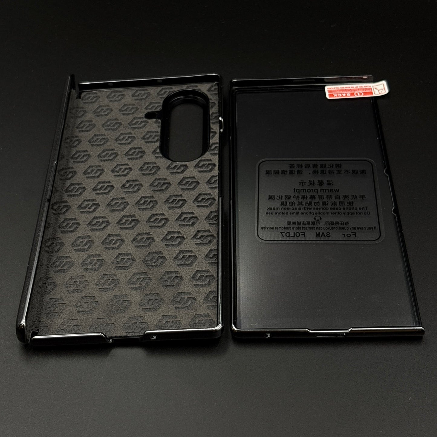 Protective Leather Case for Samsung Galaxy Z Fold 5 | Front Display & Hinge Guard | Luxury Edition