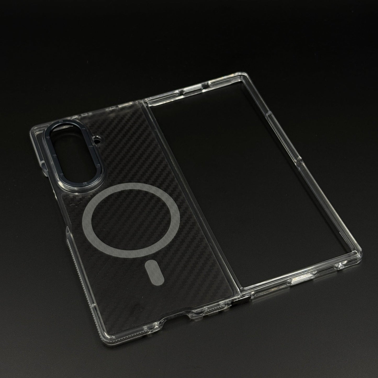 Carbon Fibre Matte MagSafe Case for Samsung Galaxy Z Fold 6 | Smokey Finish Protection