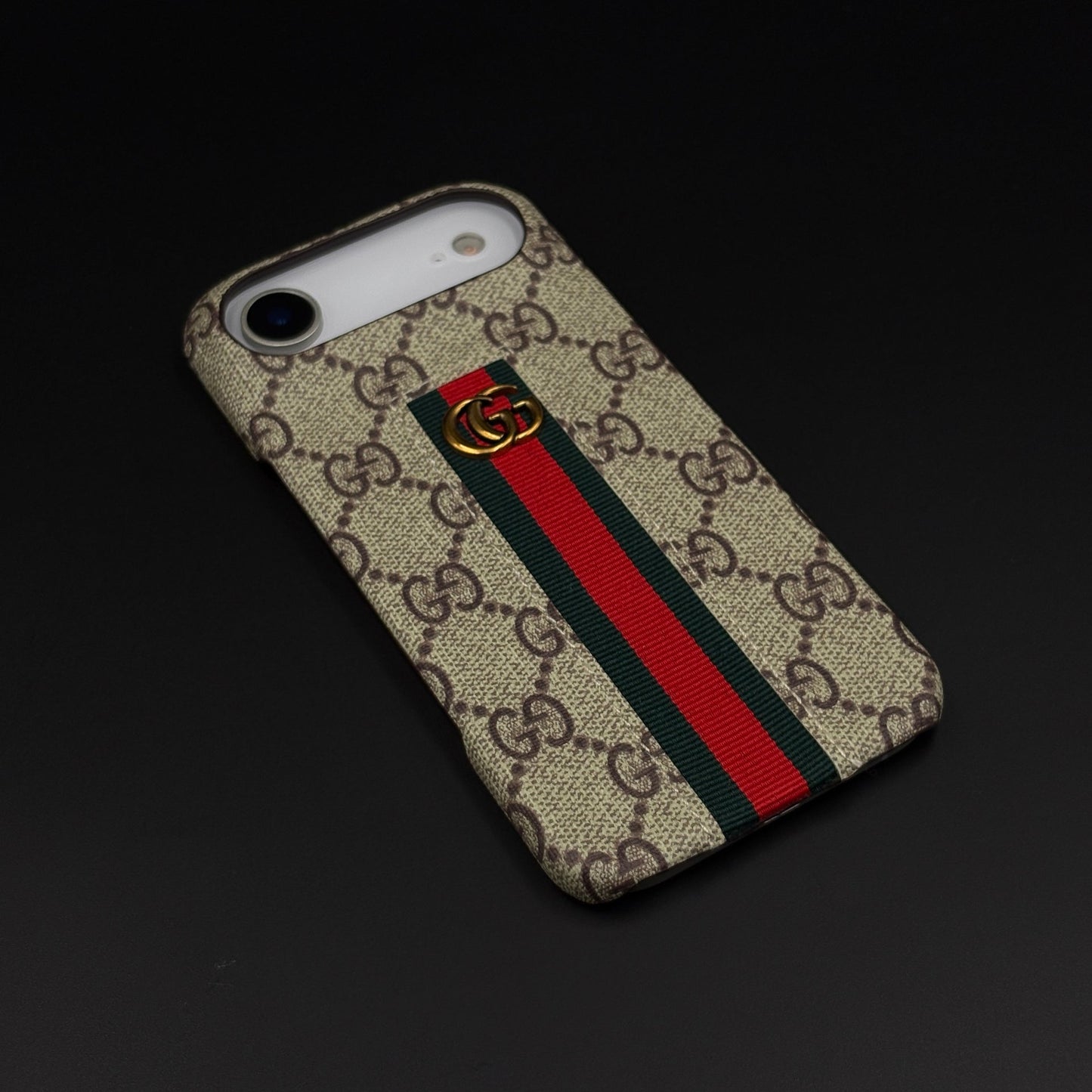 GG Embossed Stripe Case for iPhone 17 Air | Classic Monogram Premium Designer Cover