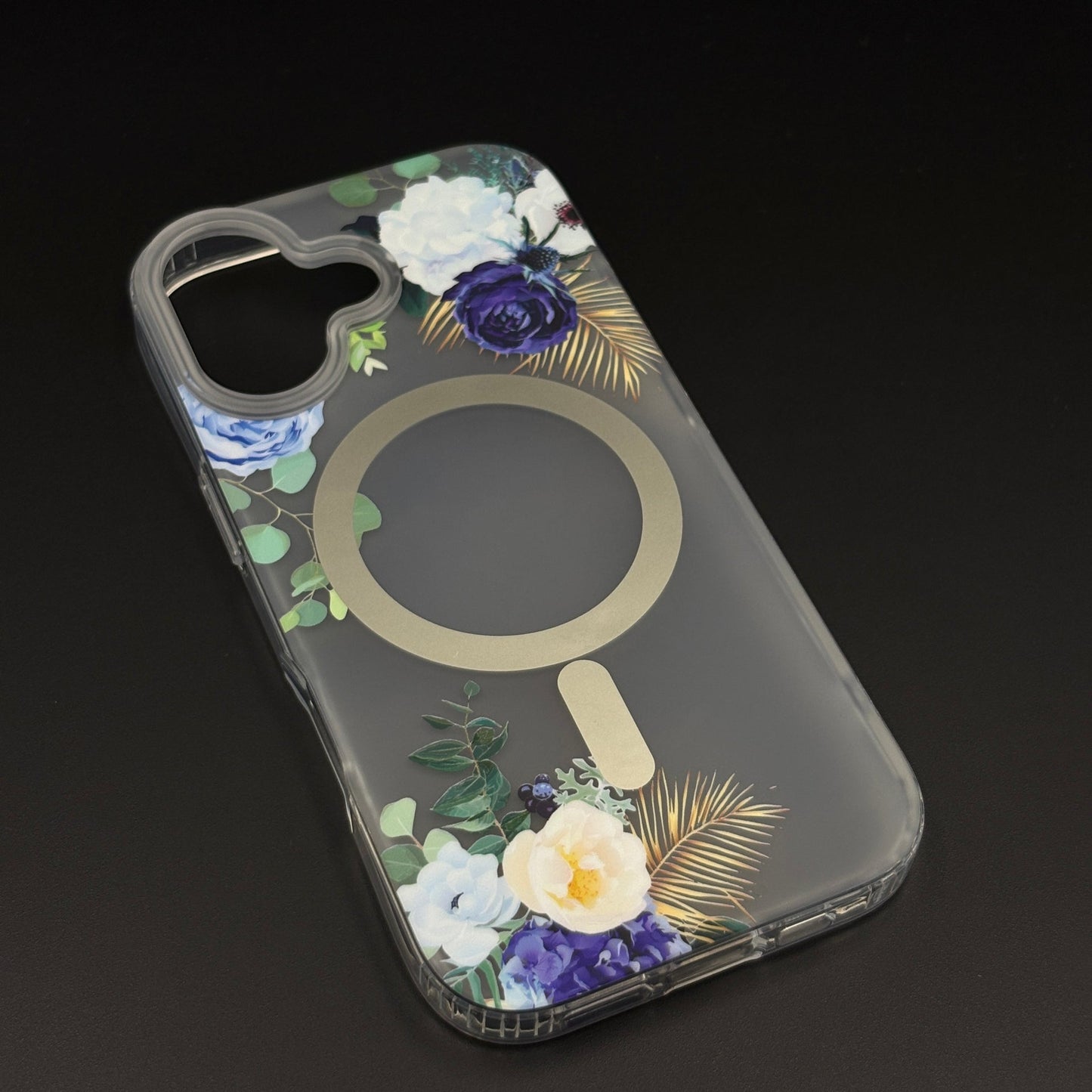 Floral MagSafe Clear Case for iPhone 17 | Anti-Yellow Botanical Back Cover