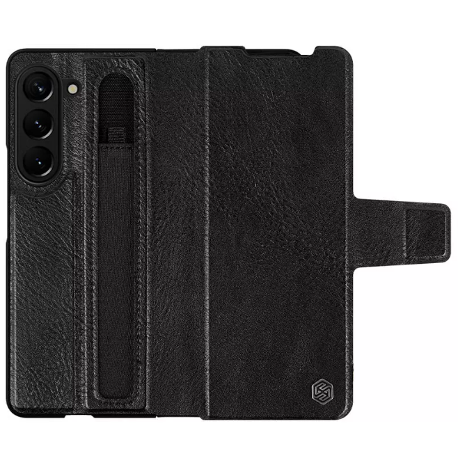 Samsung Galaxy Z Fold 5 Nillkin Aoge Leather Flip Case Cover Clearance Sale