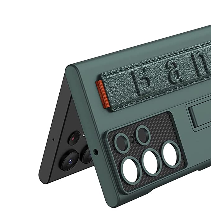 Shockproof Kickstand Case for Samsung Galaxy S25 Ultra with Wristband Grip & Protective Cover