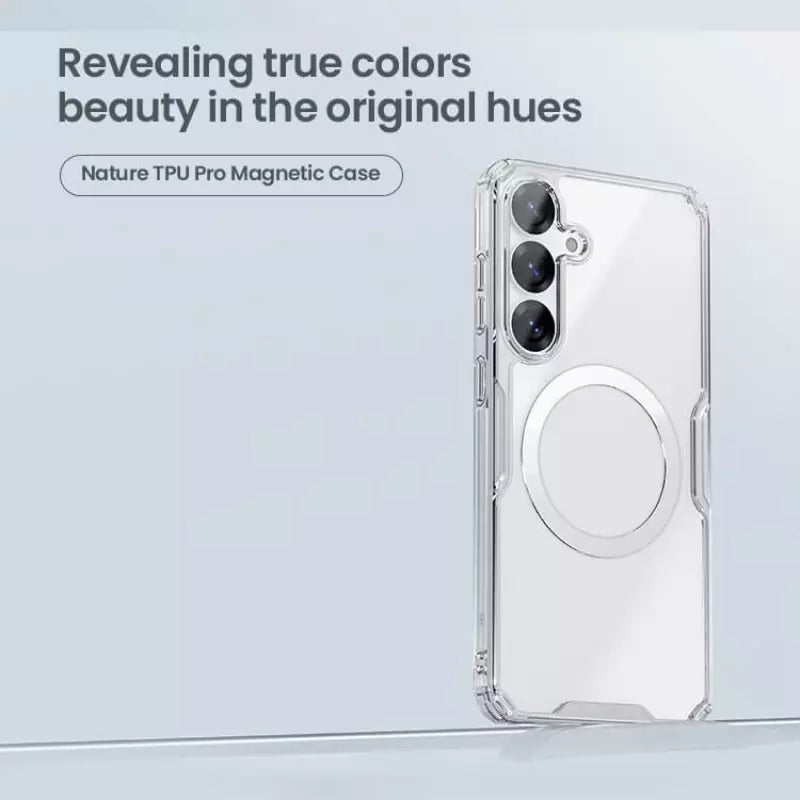 Samsung Galaxy S25 Cover Non Yellow Transparent Nillkin TPU PRO Magnetic Case