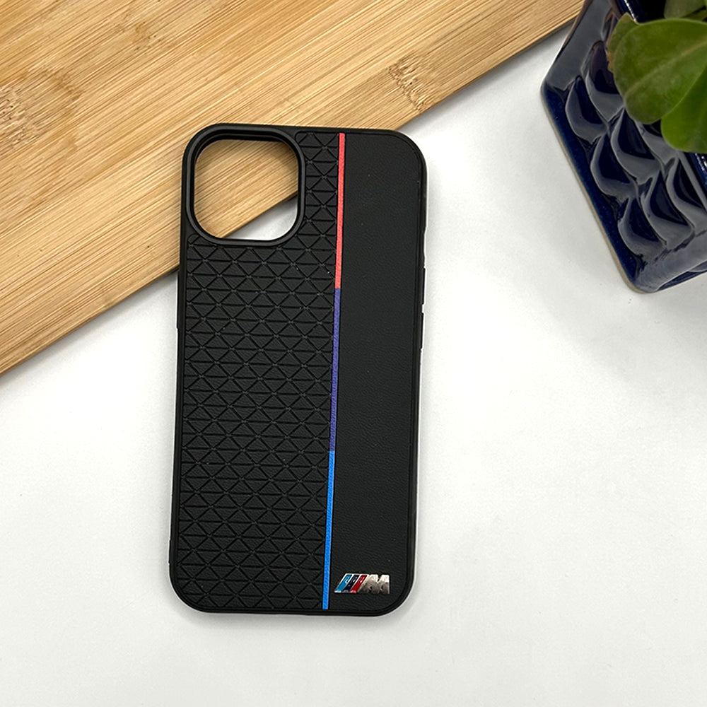 Sports Car M Dual Tone Case for iPhone 16 Series | Performance Series | Designer TPU | Leather Hybrid