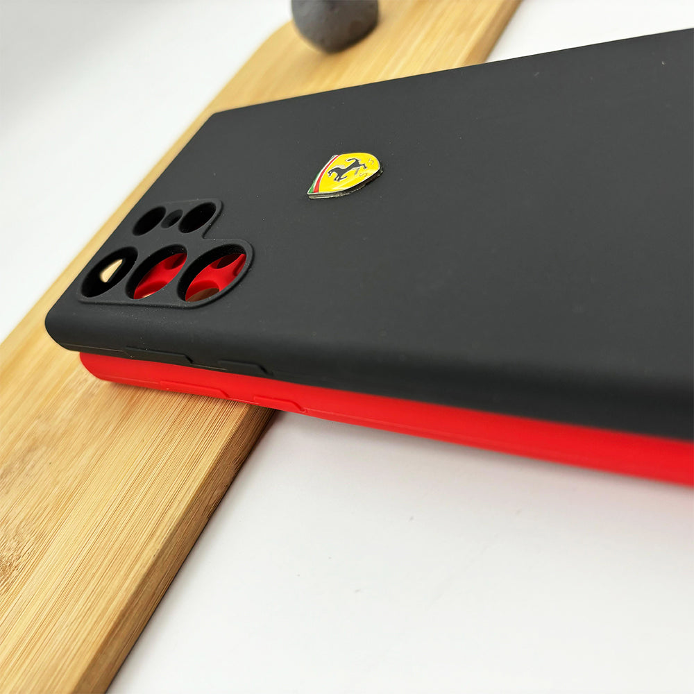 FR Edition Smooth Silk Feel Silicone Case for Samsung Galaxy S24 Ultra | Sporty Luxury Finish