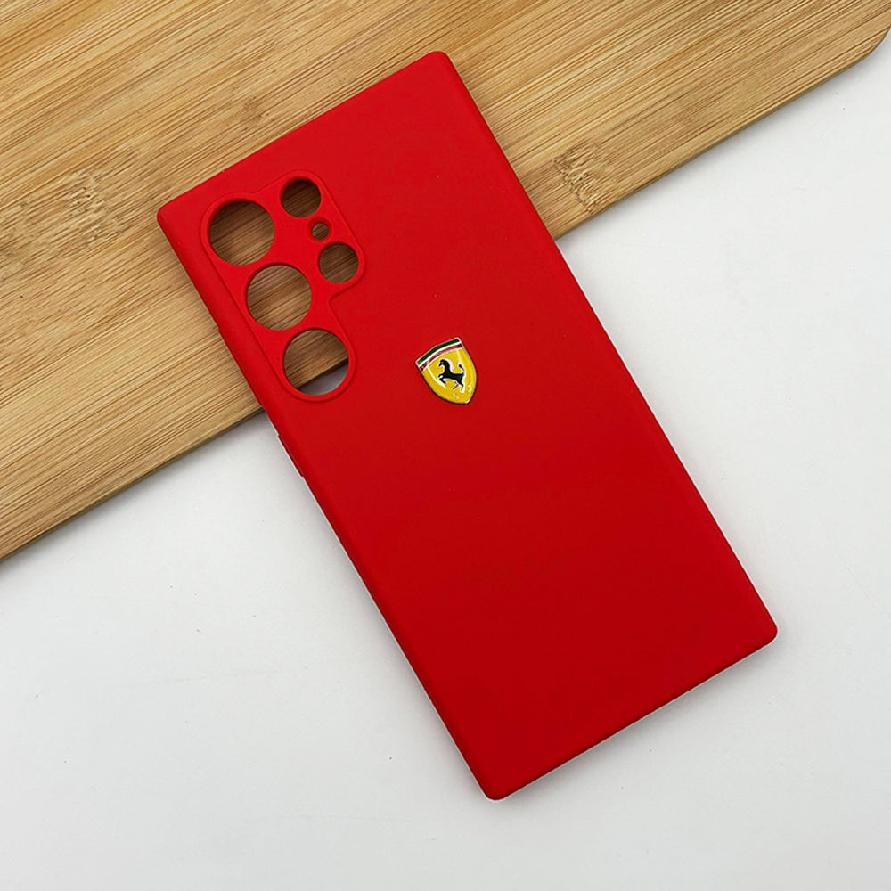 FR Edition Smooth Silk Feel Silicone Case for Samsung Galaxy S24 Ultra | Sporty Luxury Finish