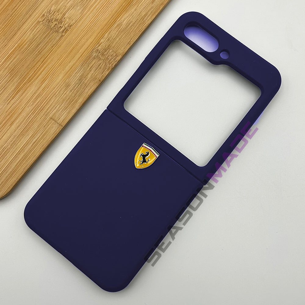 Samsung Galaxy Z Flip 7 FE FR Sports Car Logo Case Cover