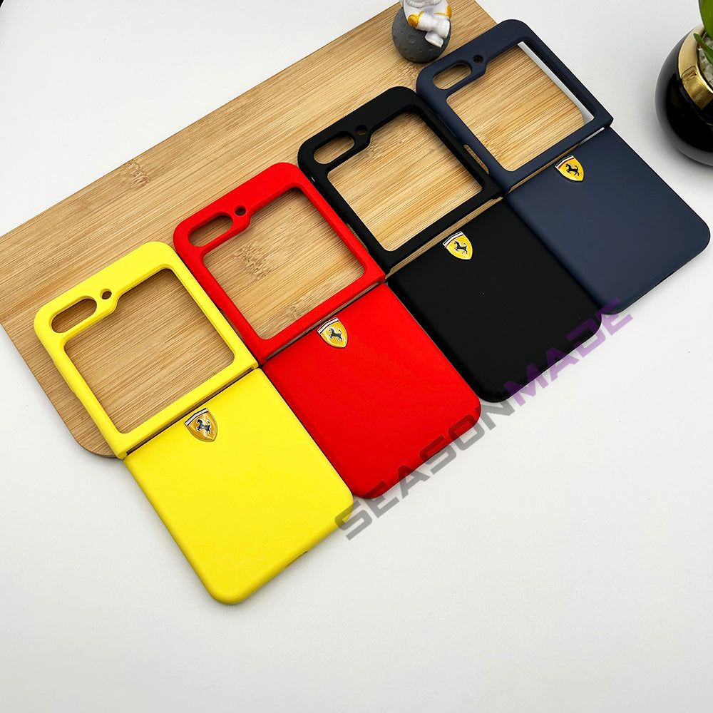 Samsung Galaxy Z Flip 7 FE FR Sports Car Logo Case Cover