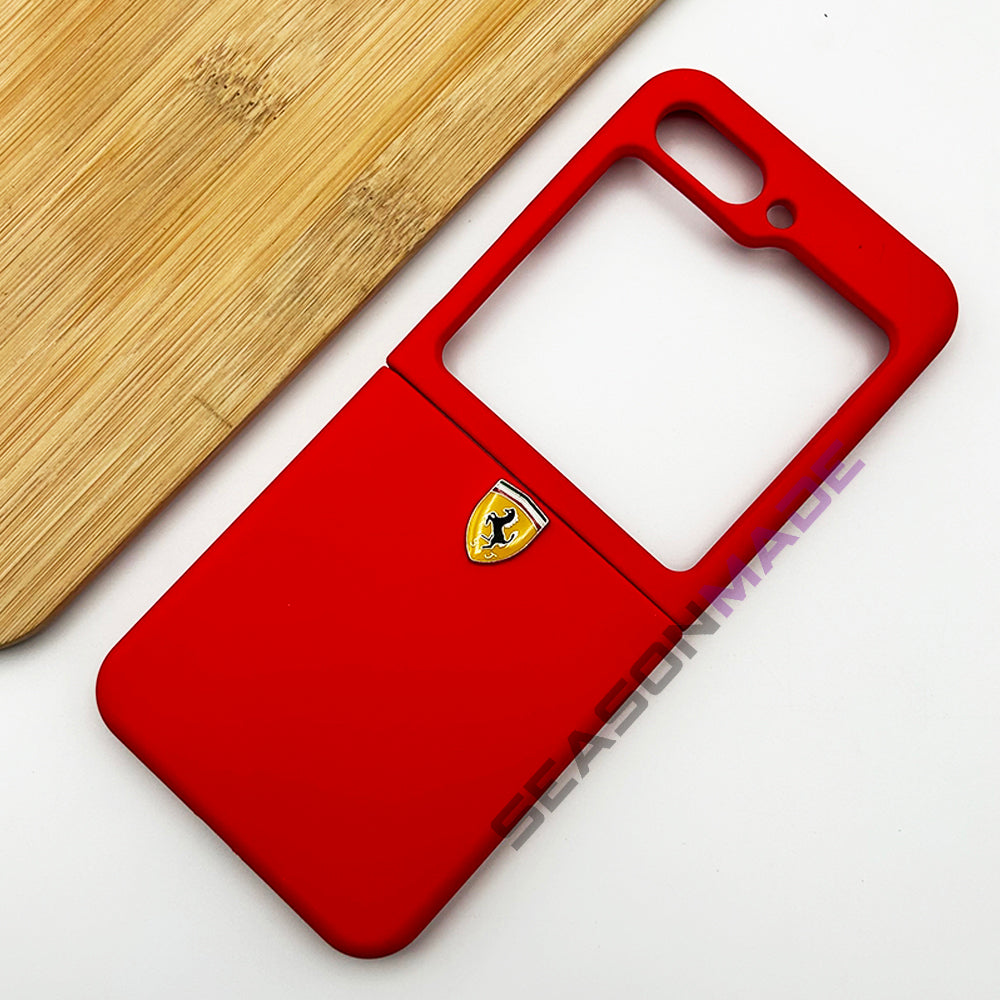 Samsung Galaxy Z Flip 7 FE FR Sports Car Logo Case Cover