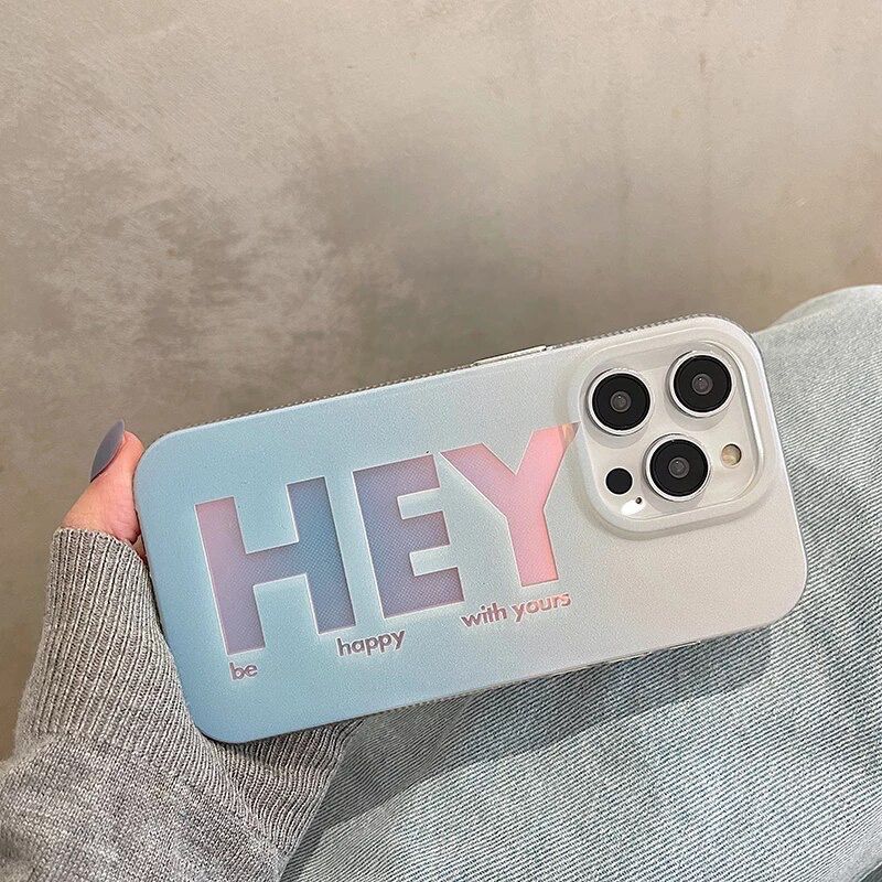 iPhone Hey Design Hollographic Cover Case Clearance