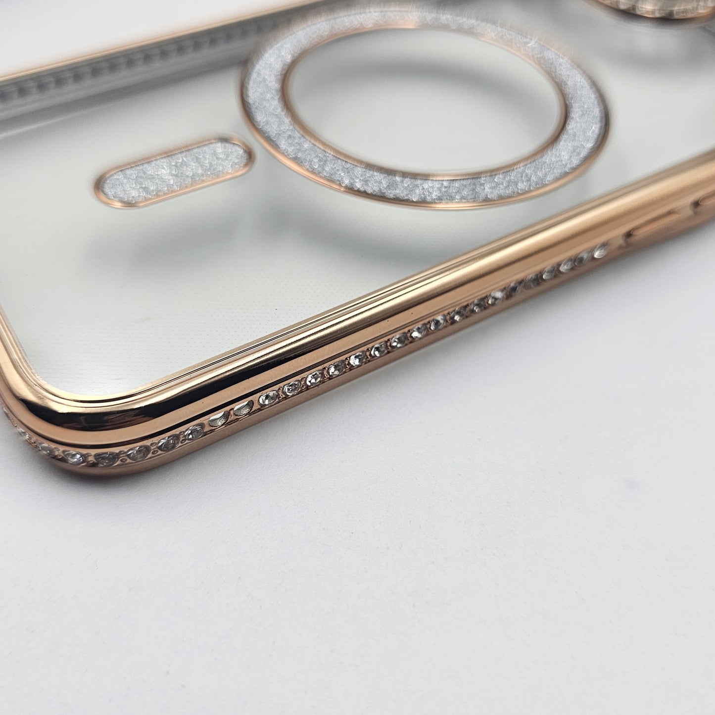 iPhone 16E Luxury Side Diamond Shimmer Magsafe Case