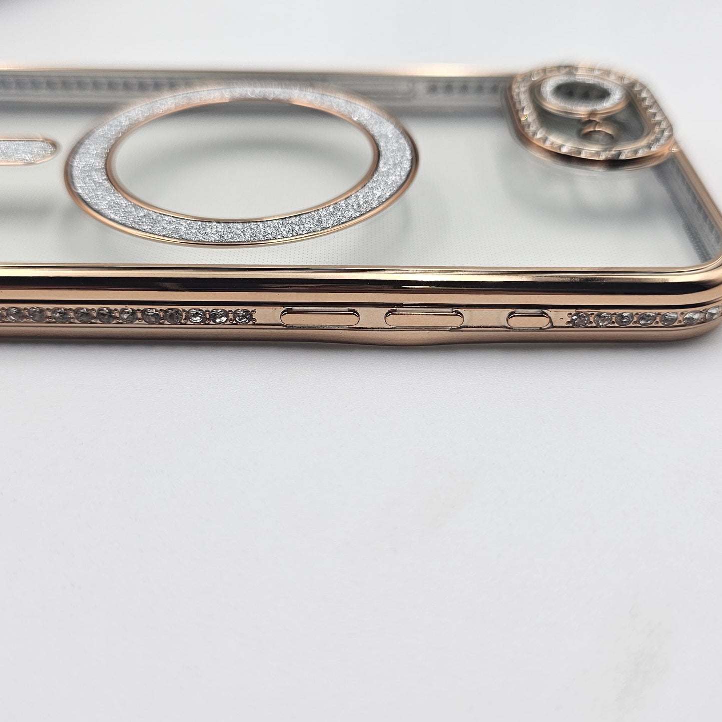 iPhone 16E Luxury Side Diamond Shimmer Magsafe Case