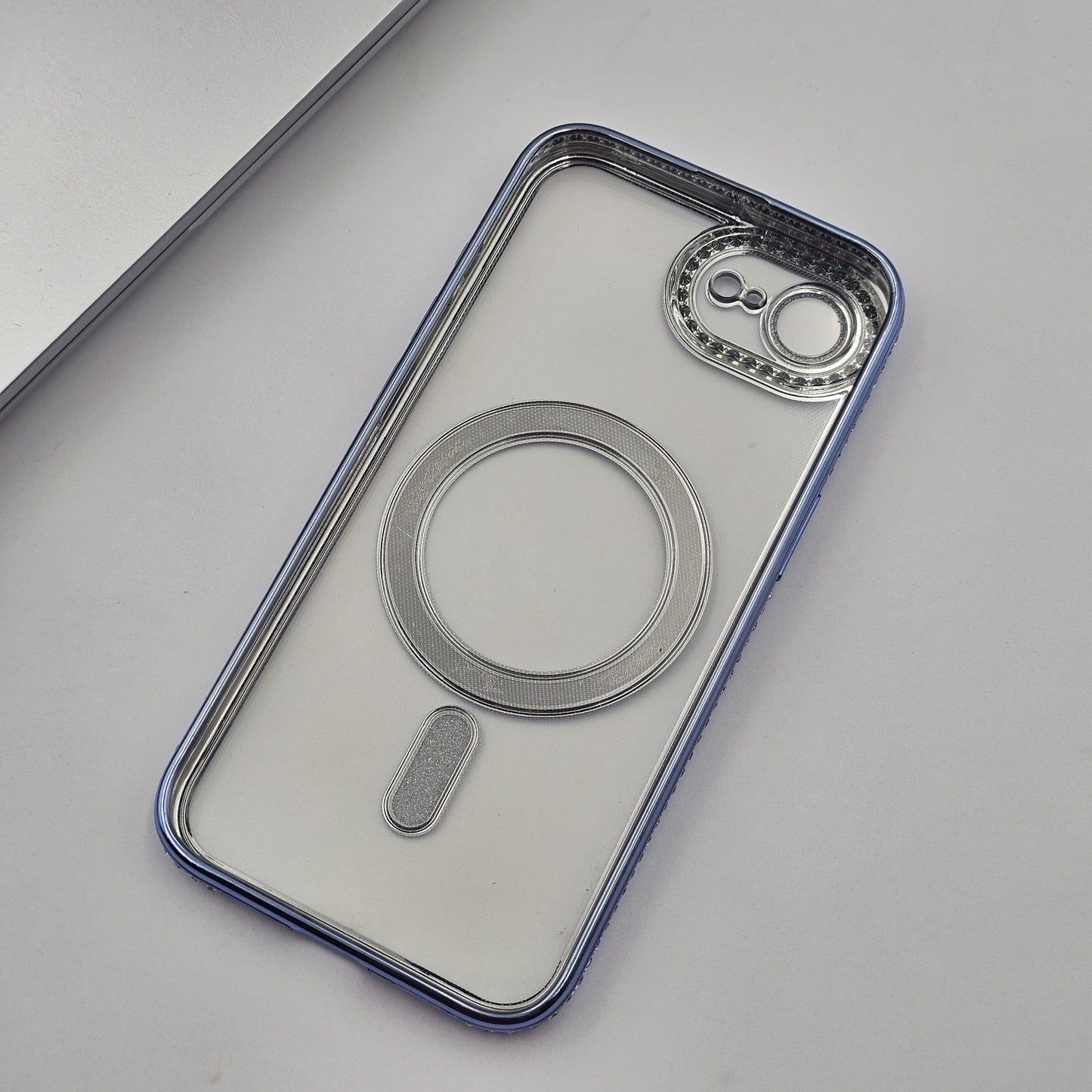iPhone 16E Luxury Side Diamond Shimmer Magsafe Case