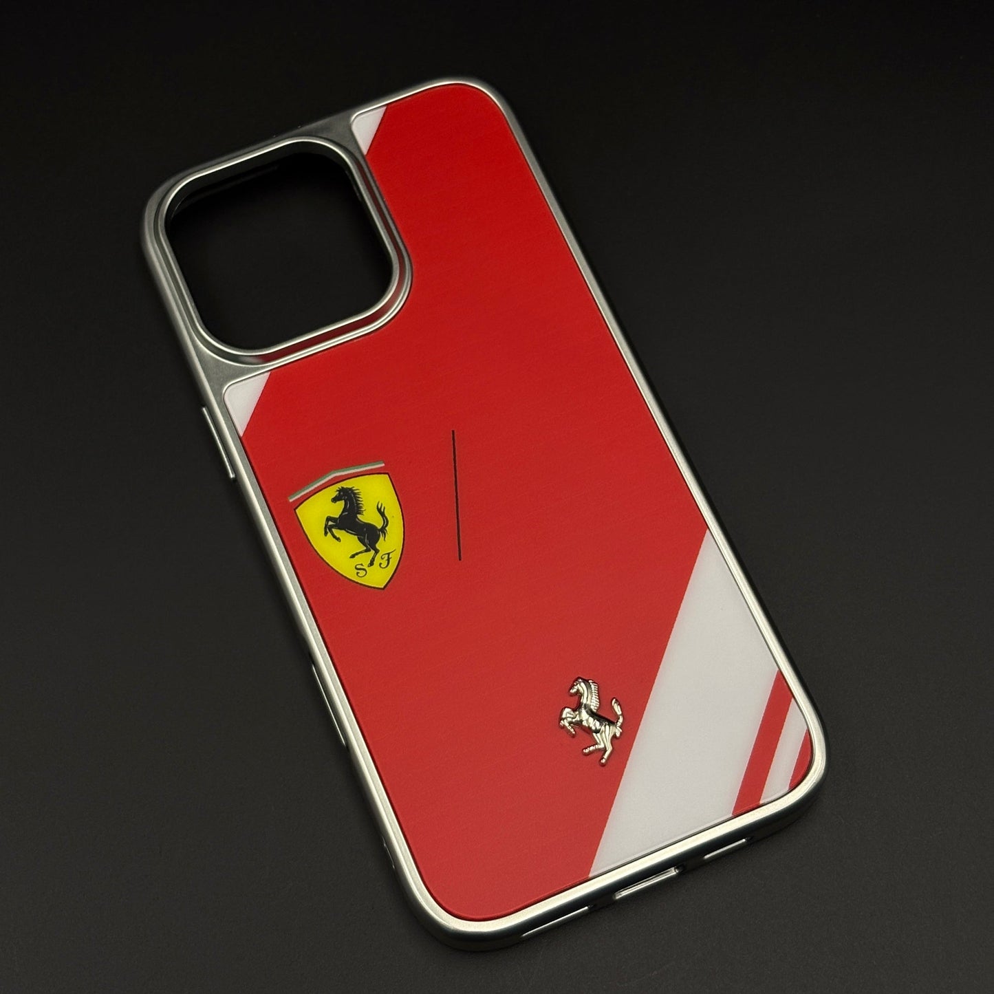 FR Horse Motorsport Inspired Metal Style Frame Hard Case Cover for iPhone