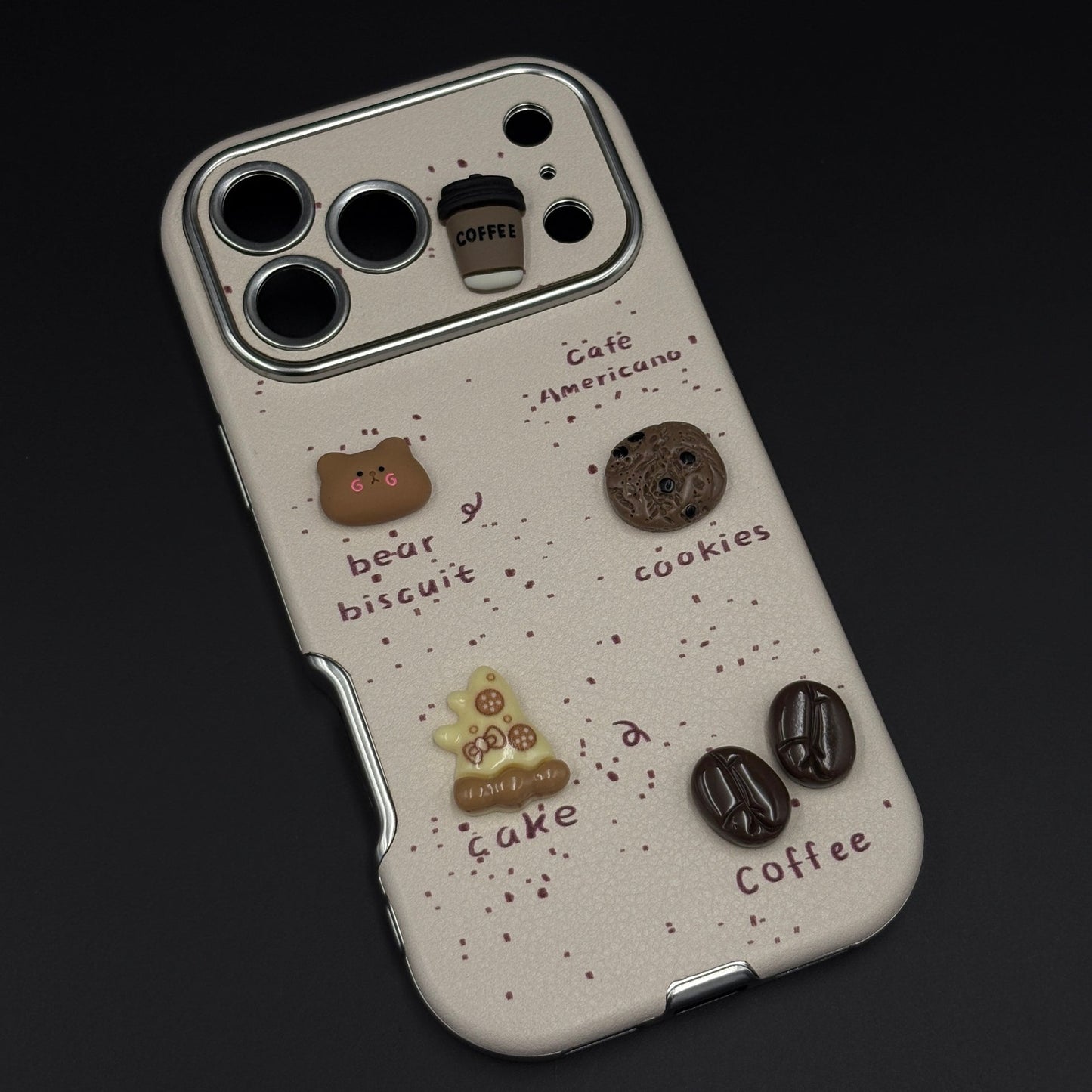 Americano Bear Cookies Cafe Cute Mobile Case Cover for iPhone 17 Series