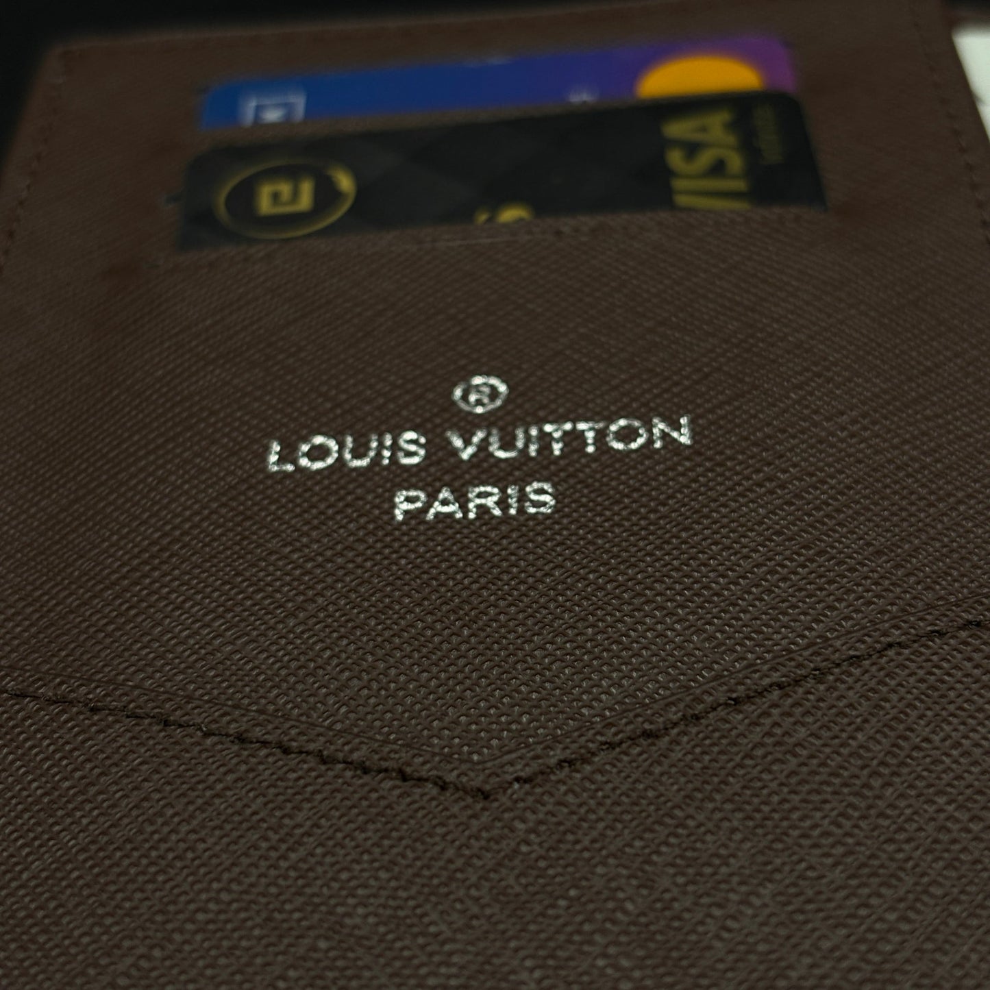 Luxury Brown Monogram Passport Holder Case with Slim Travel Cover with Box