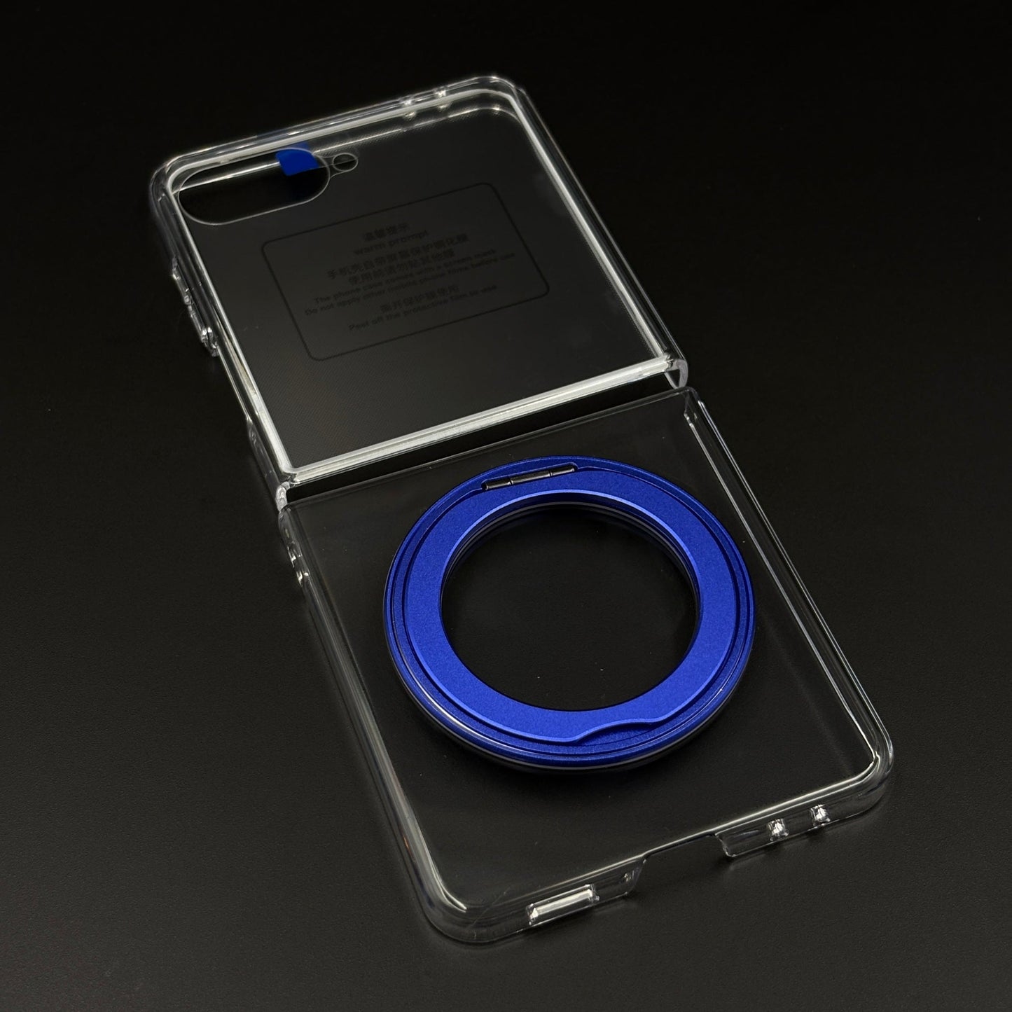 Premium Transparent Case with 360° Rotating Kickstand for Samsung Galaxy Z Flip 7 | No-Yellowing | Sleek Fit