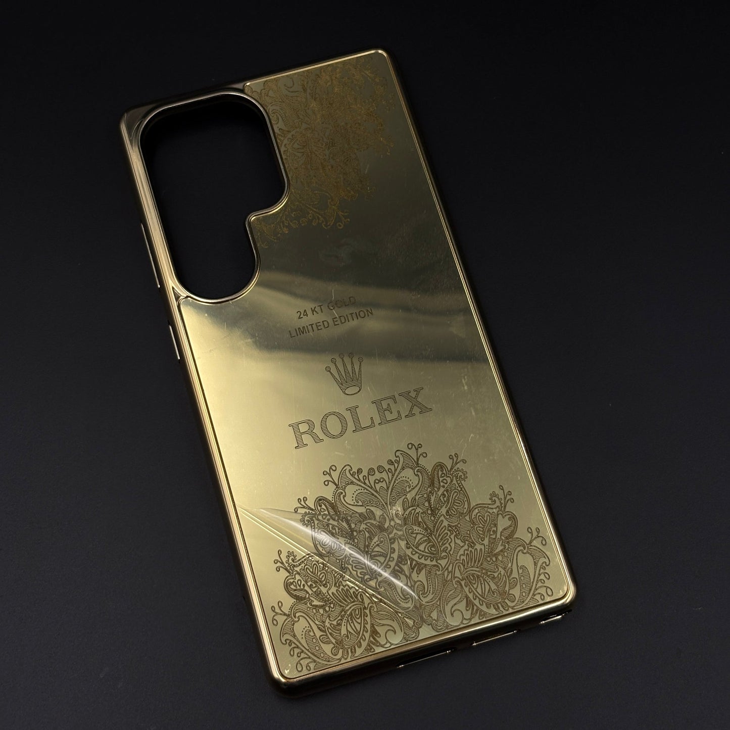 Handcrafted 24K Gold Plated Watch Brand Case for Samsung Galaxy S25 Ultra | Luxury Limited Edition Cover
