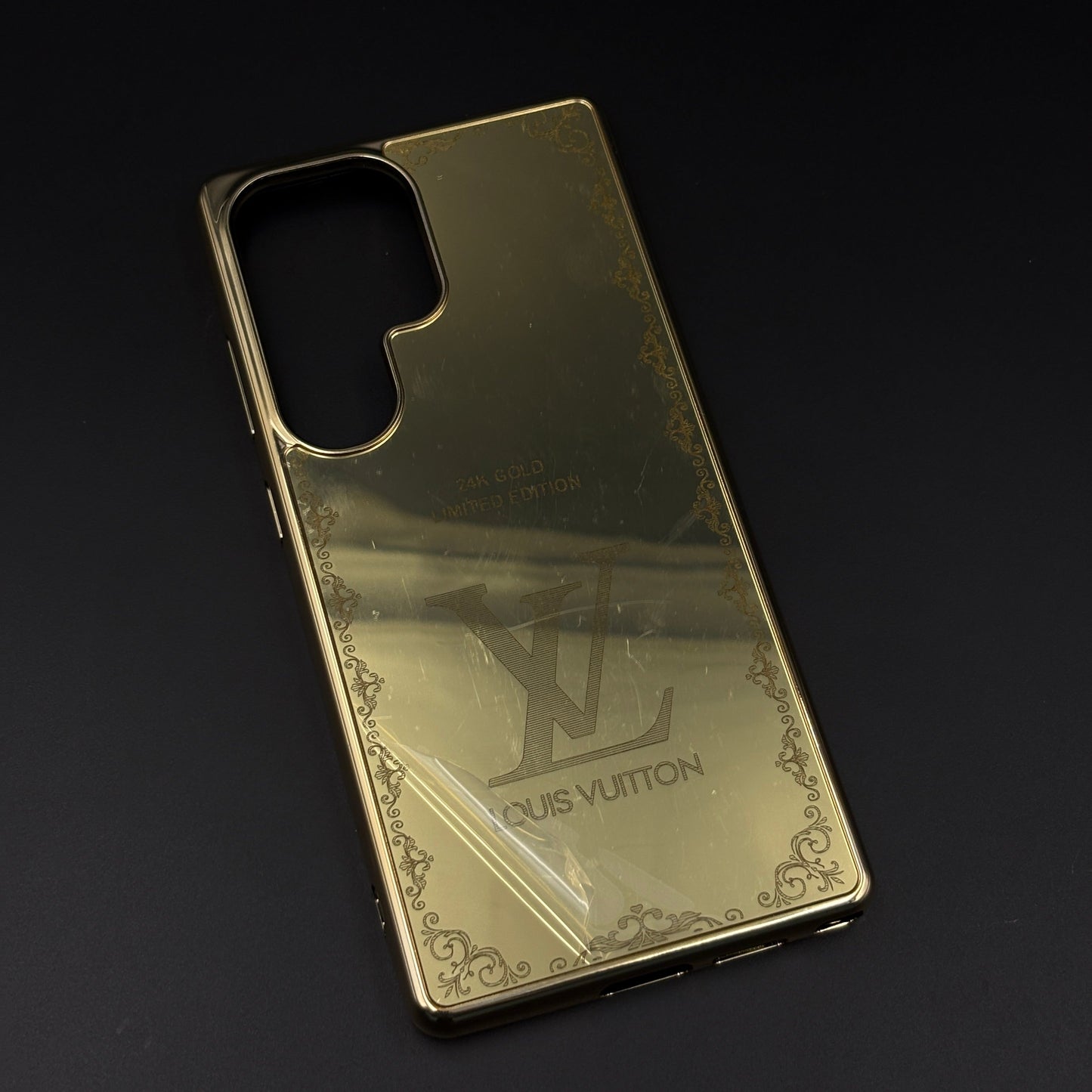 Handcrafted 24K Gold Plated Luxury Fashion Brand Case for Samsung Galaxy S24 Ultra | Luxury Limited Edition Cover