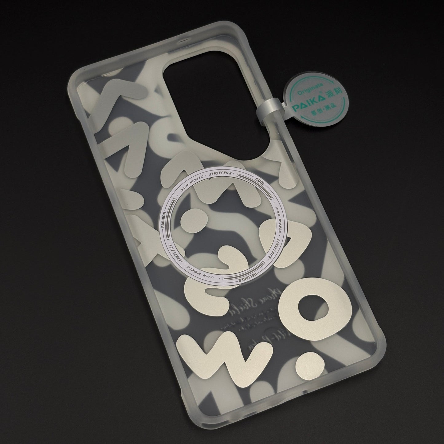 Art Wave Smoky Graffiti Snap‑On Magnetic Mobile Case Cover for Galaxy S26 Ultra