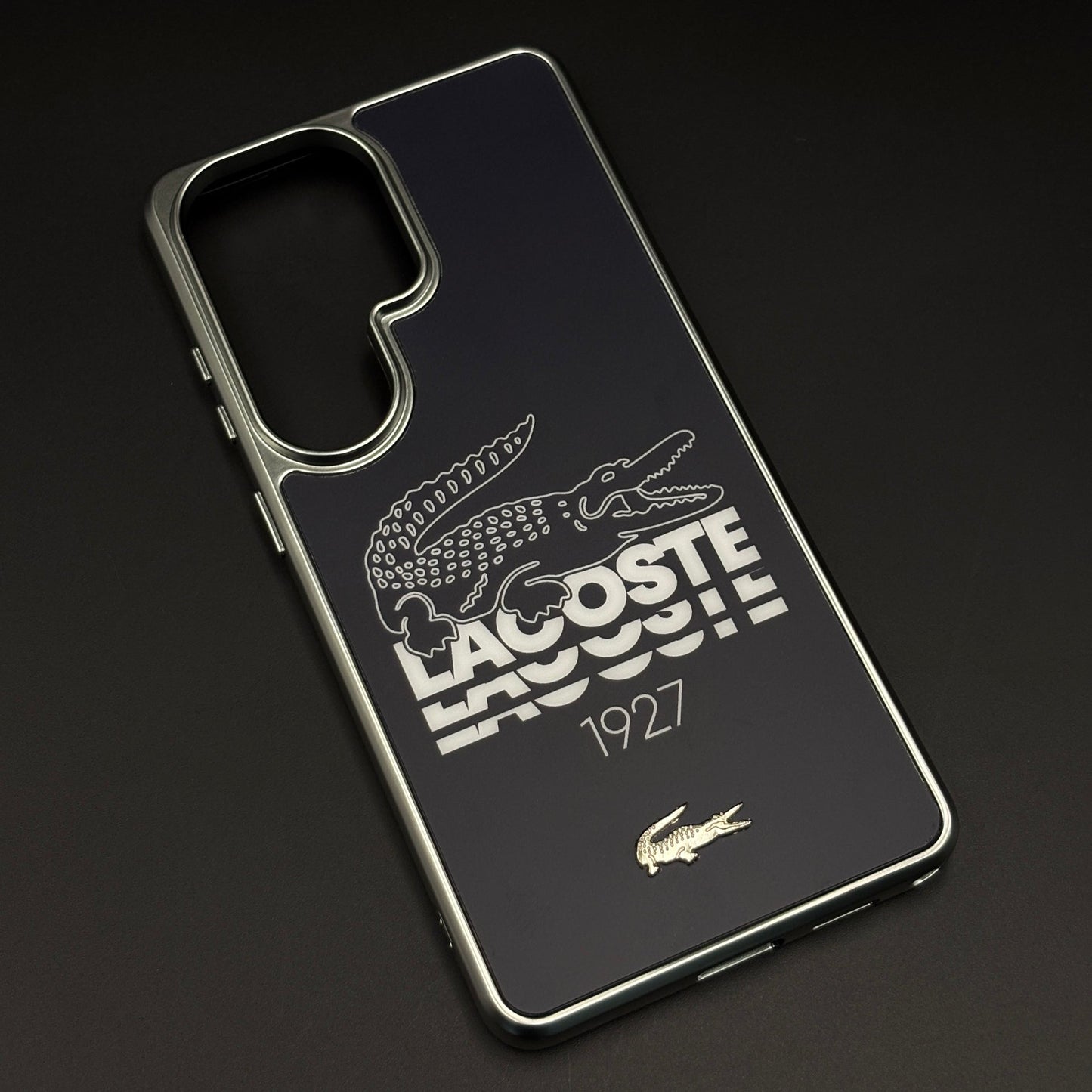 Croc Brand Pattern Metal Frame Case for Samsung Galaxy S26 Ultra