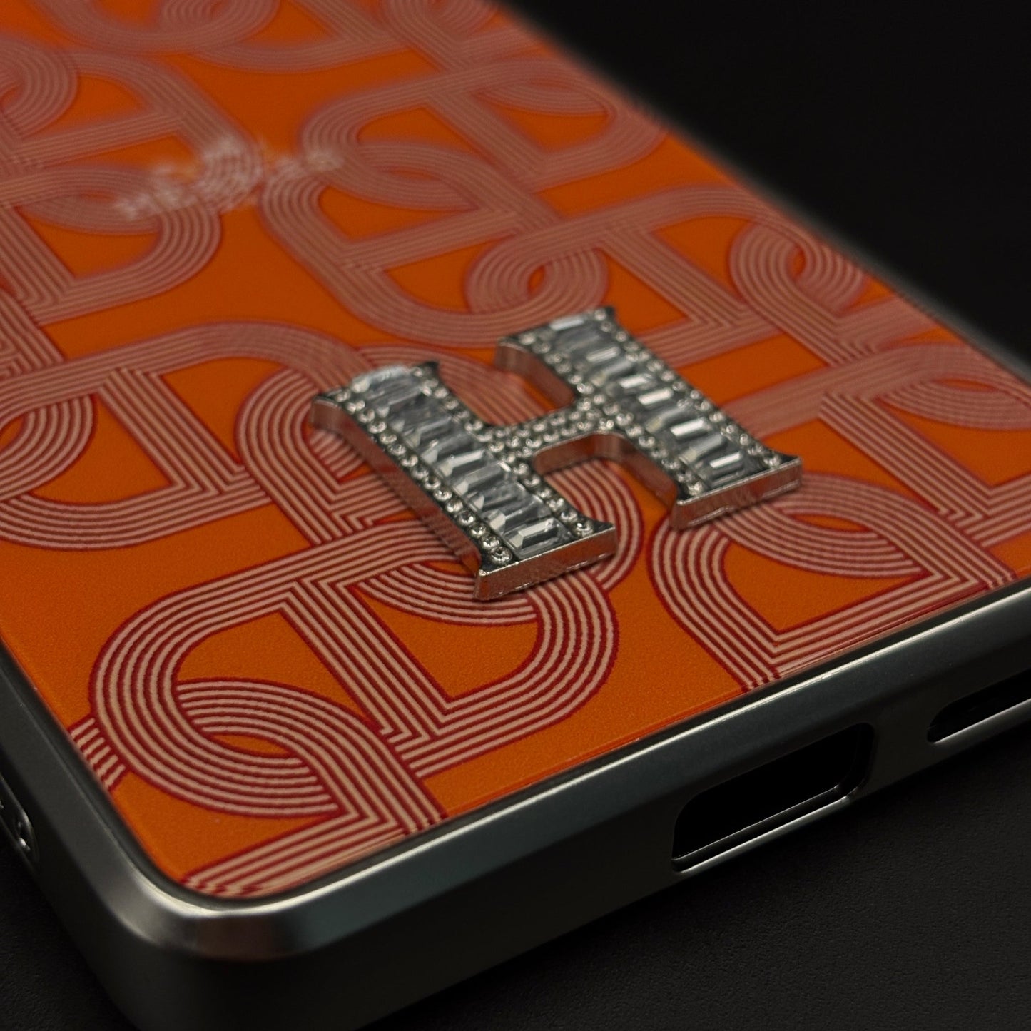 Luxury Branded Metal Initial Mobile Case Cover for Samsung Galaxy S26 Ultra