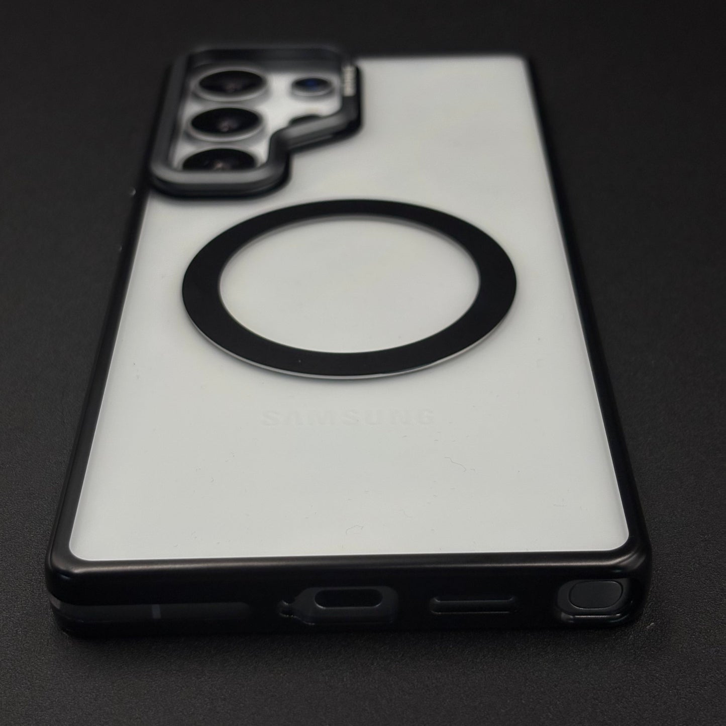 Luxury MagSafe Case for Samsung Galaxy S25 Ultra | Hard PC | Metal Camera Bump | Built-In Kickstand