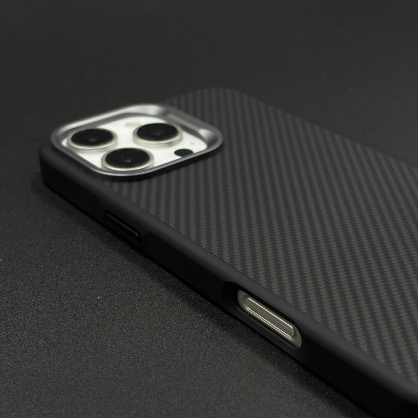 Carbon Fiber Case with Hidden Magsafe for iPhone Series | Metallic Camera Guard | Slim Magnetic Luxury Protection