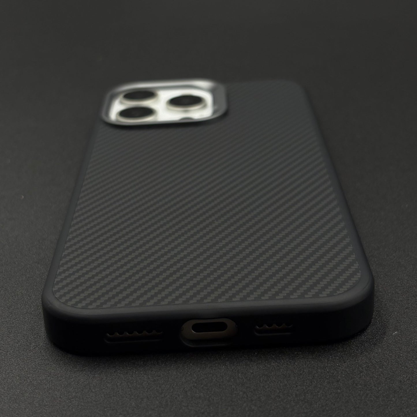 Carbon Fiber Case with Hidden Magsafe for iPhone Series | Metallic Camera Guard | Slim Magnetic Luxury Protection