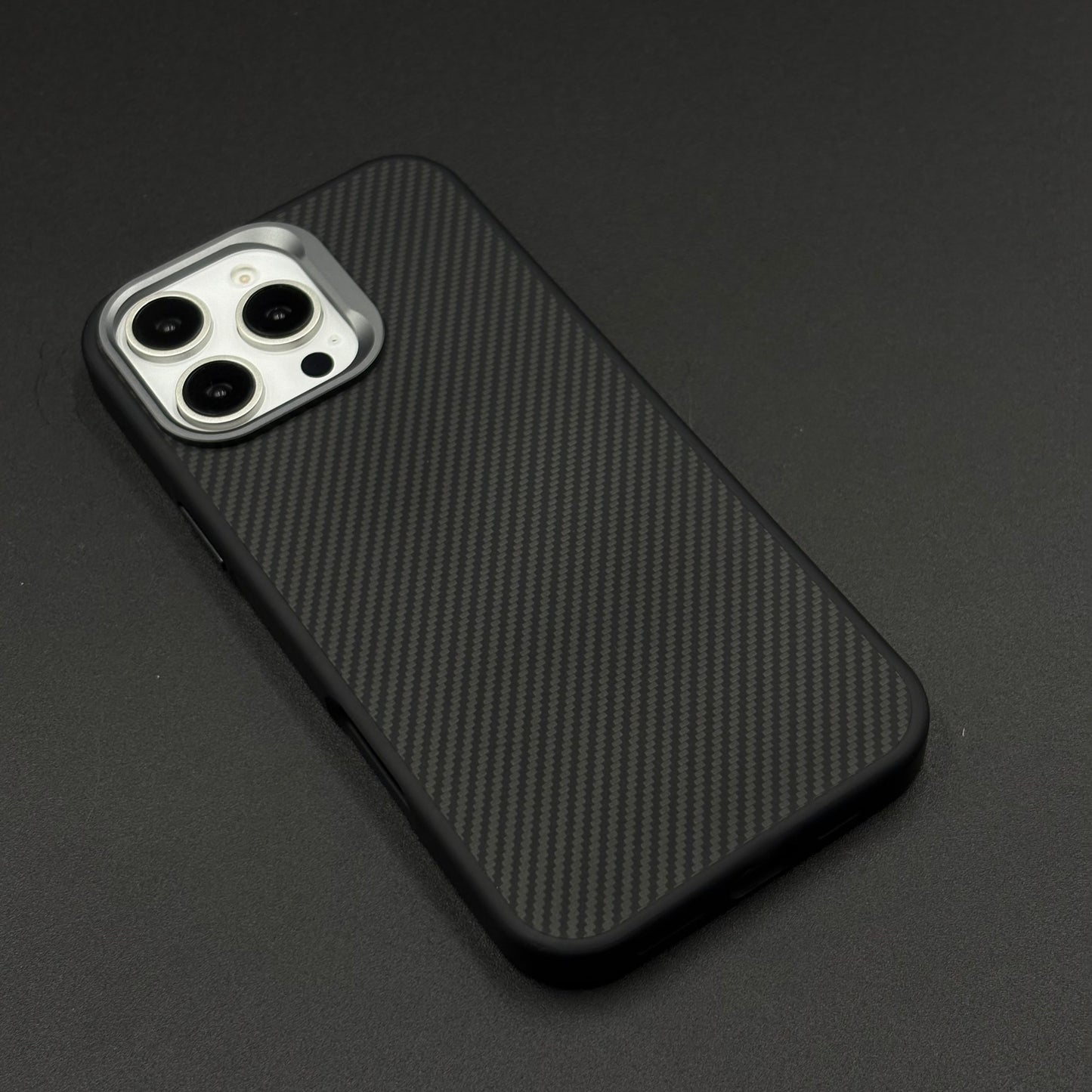 Carbon Fiber Case with Hidden Magsafe for iPhone Series | Metallic Camera Guard | Slim Magnetic Luxury Protection