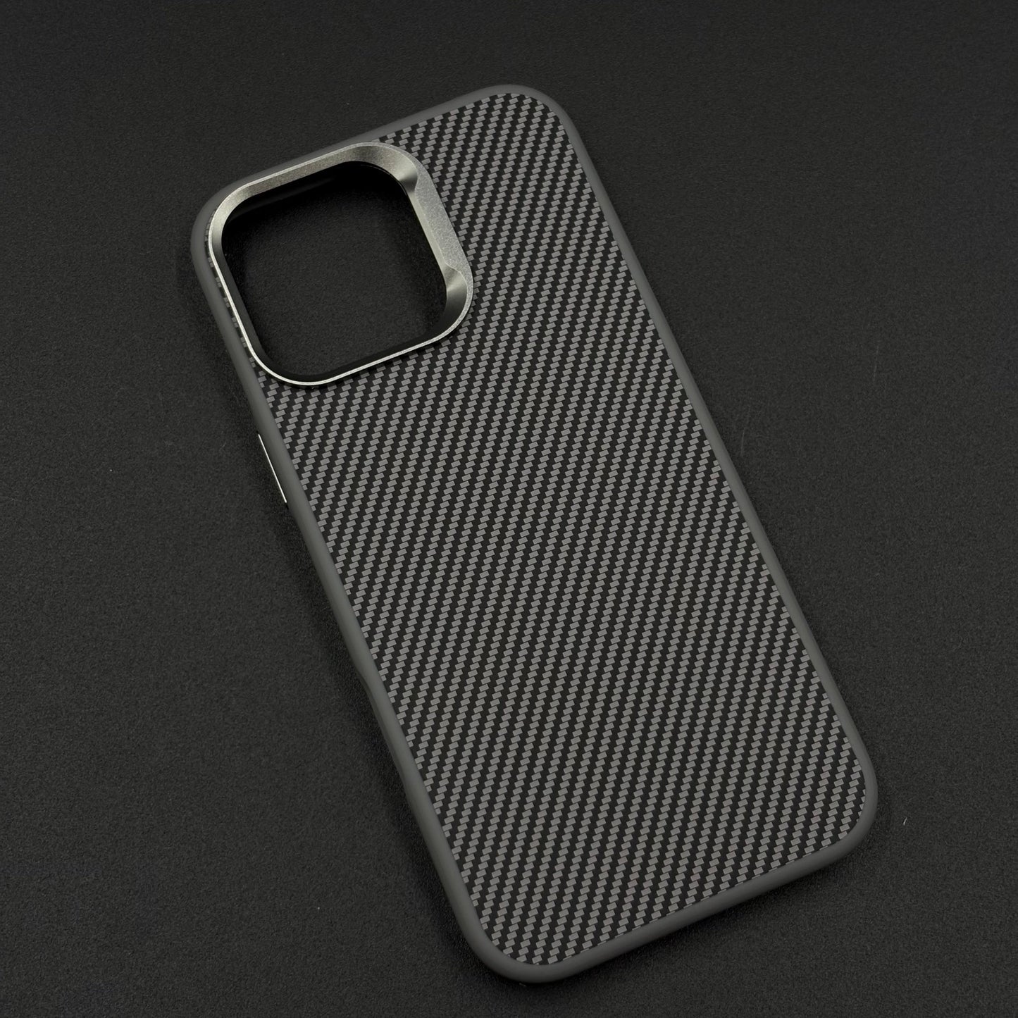 Carbon Fiber Case with Hidden Magsafe for iPhone Series | Metallic Camera Guard | Slim Magnetic Luxury Protection