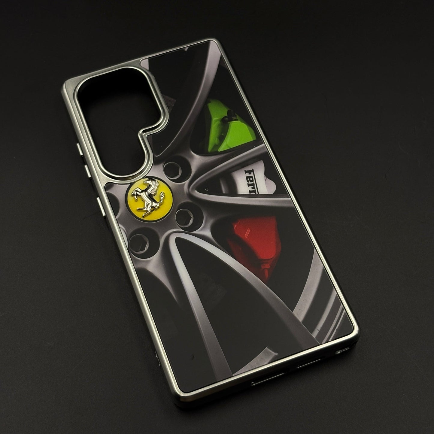 Luxury FR Horse Motorsport Inspired Metal Frame Case for Samsung Galaxy S25 Ultra