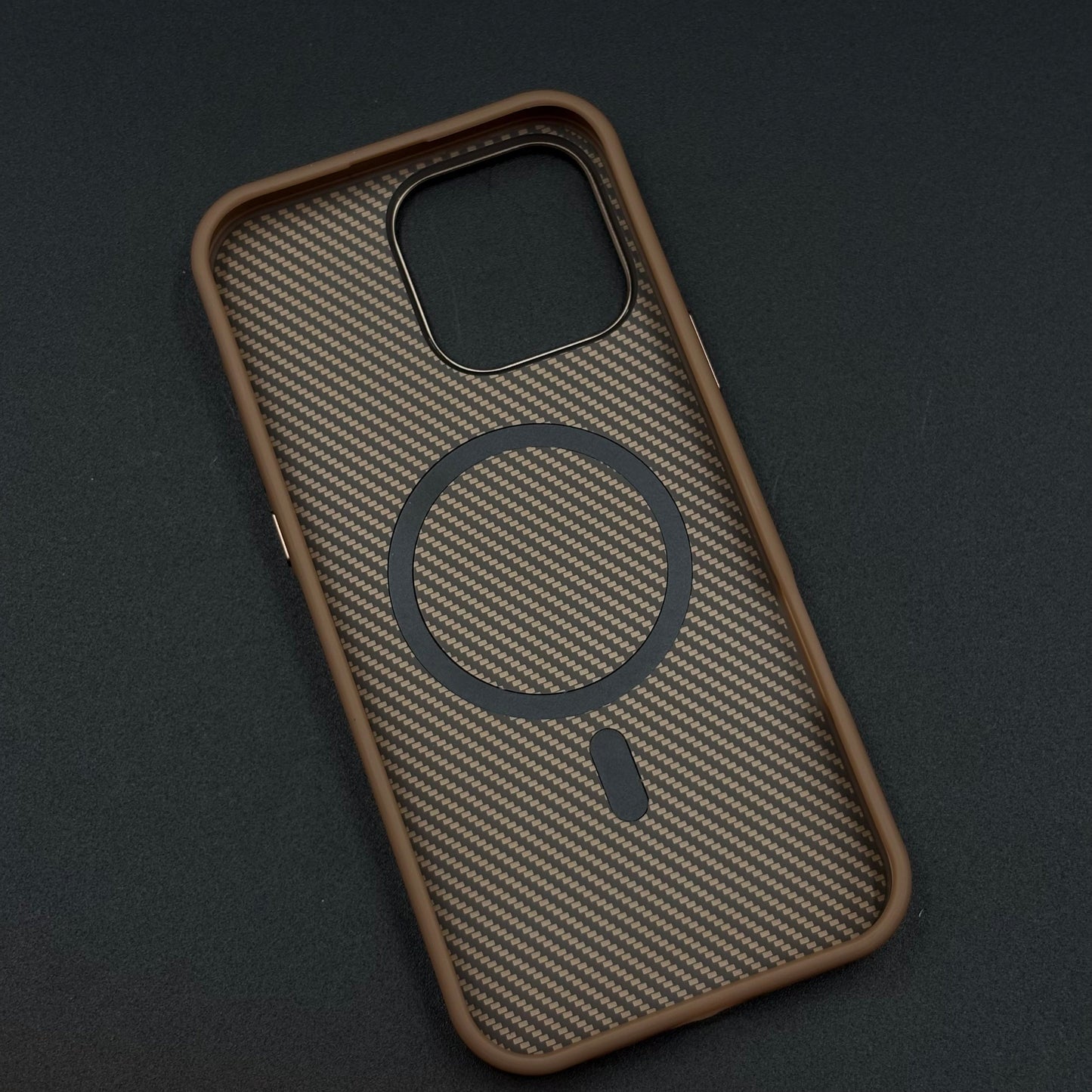 Carbon Fiber Case with Hidden Magsafe for iPhone Series | Metallic Camera Guard | Slim Magnetic Luxury Protection