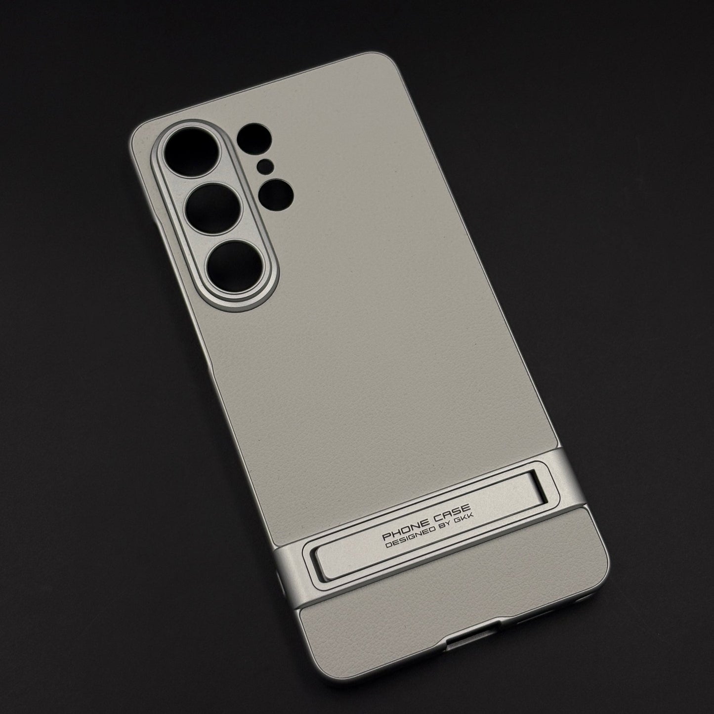 Premium Leather Metal Kickstand Case Cover for Samsung Galaxy S26 Ultra