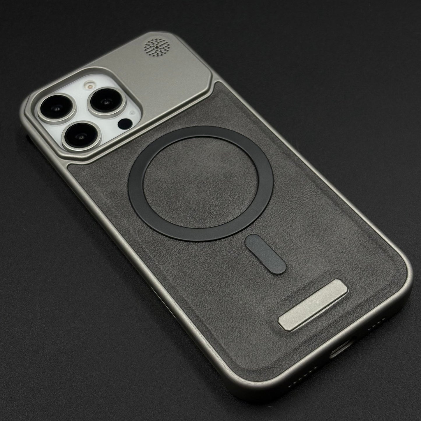 Luxury Leather MagSafe Case for iPhone Series | AeroFlex Hard Borderless Design