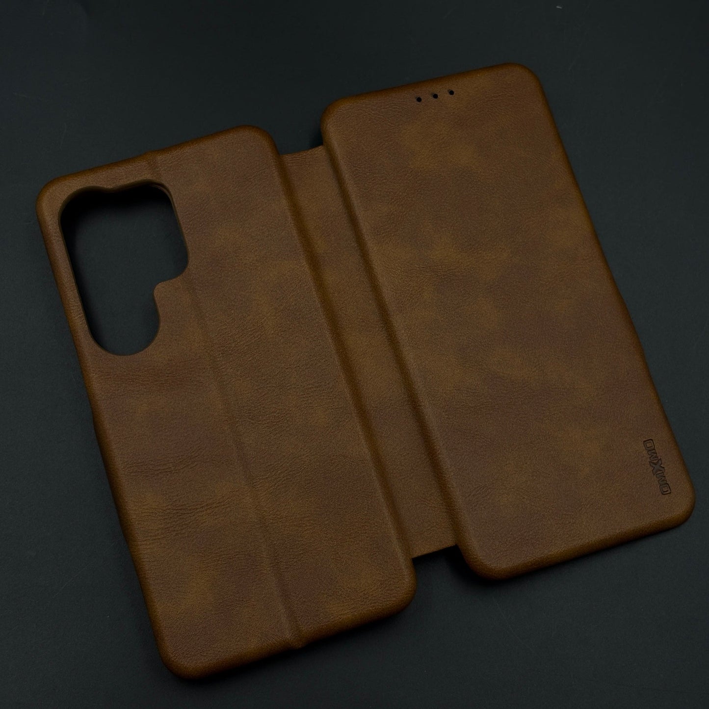 Flip Leather Case with Hidden Card Slot and Kickstand for Samsung Galaxy S26 Ultra