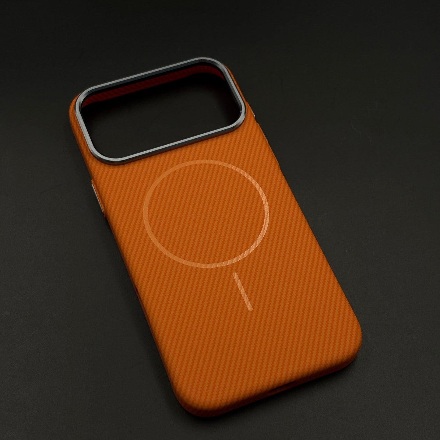 Carbon Fibre MagSafe Case with Raised Metal Bezel for iPhone 17 Series