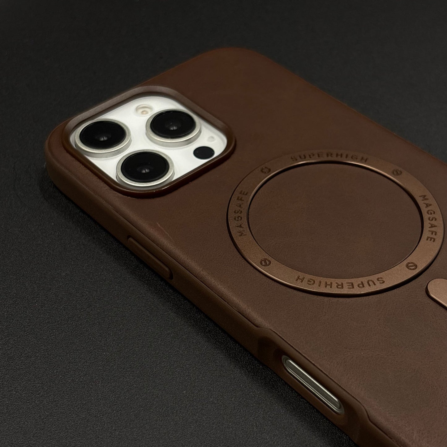 Super Magnetic Magsafe PU Leather Case for iPhone Series | Premium Grip & Sleek Design