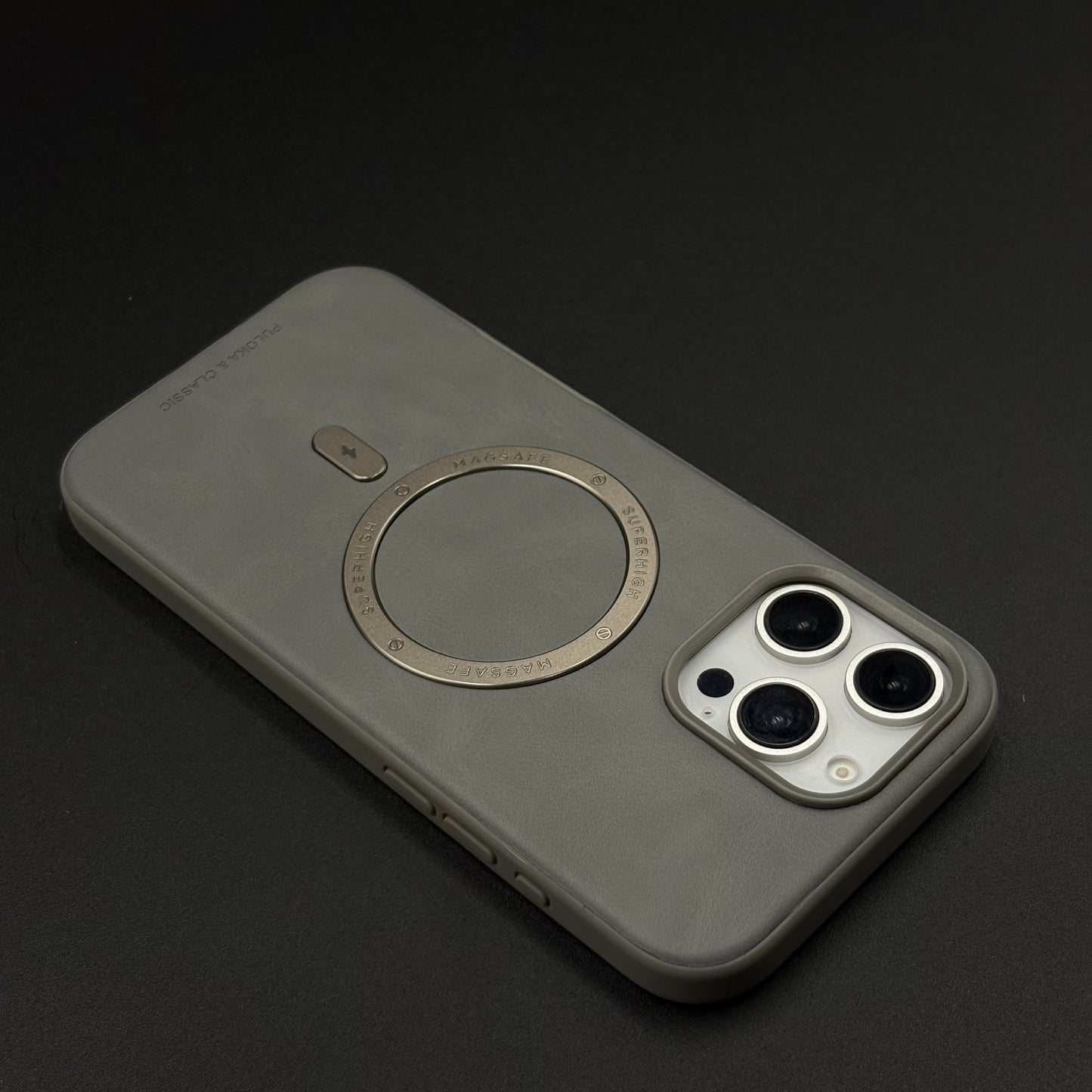 Super Magnetic Magsafe PU Leather Case for iPhone Series | Premium Grip & Sleek Design