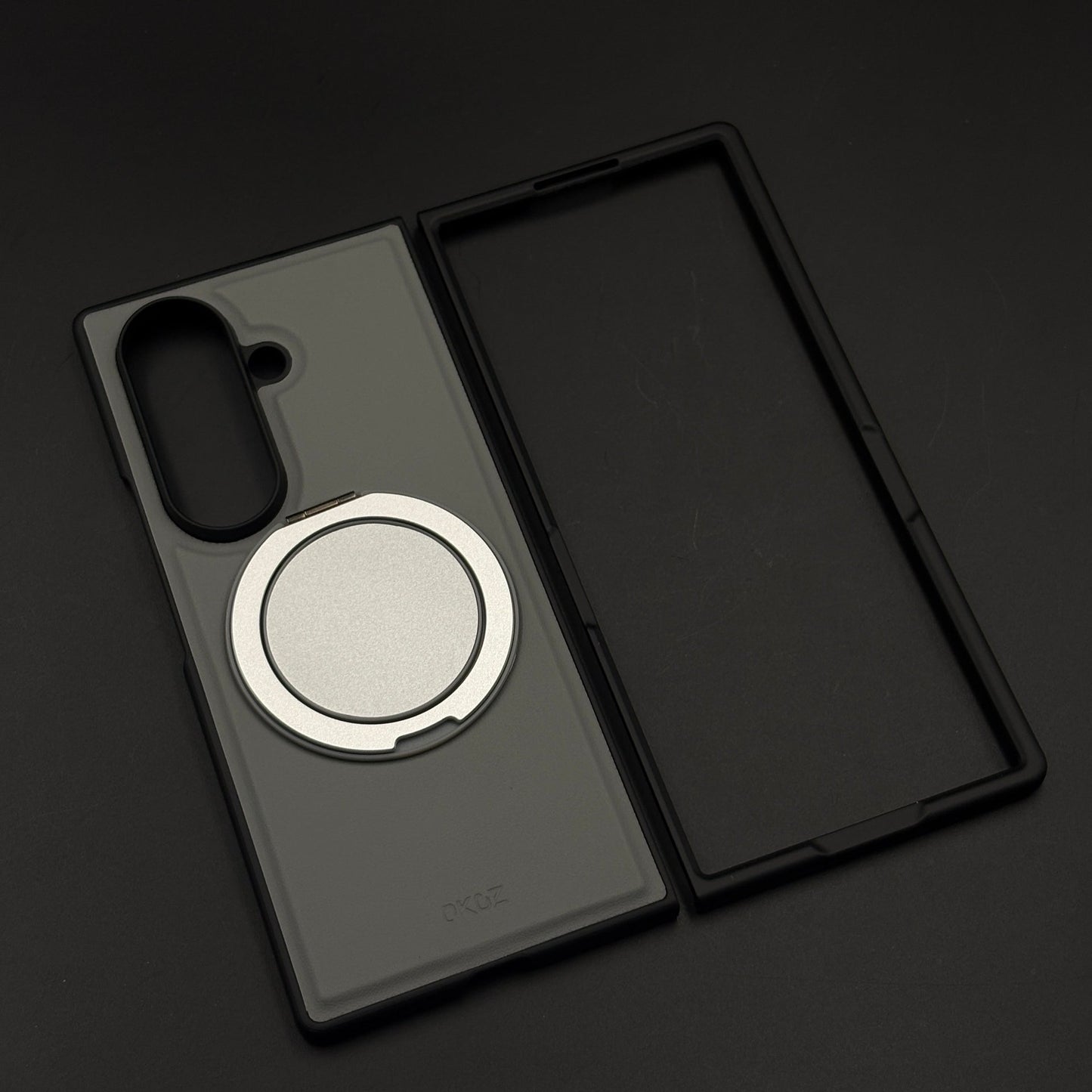 Luxury Leather MagSafe Case with Rotating Stand for Samsung Galaxy Z Fold 7