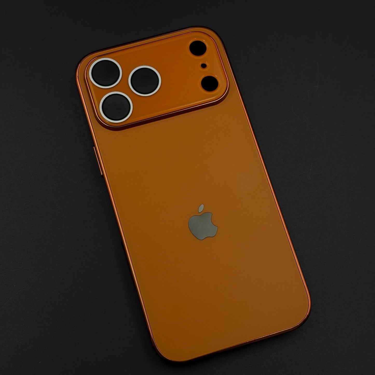 Luxury Backplane Glass Chromatic Lens Shield Matte Case for iPhone 17 Series