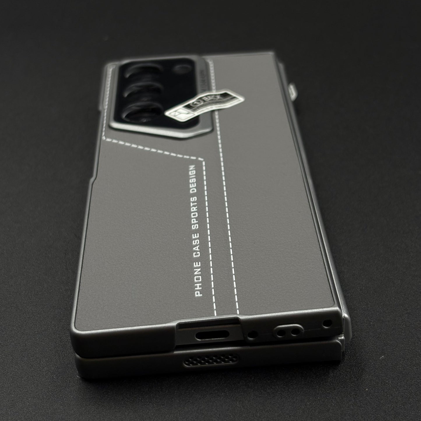 Luxury Stitched Leather Case for Samsung Galaxy Z Fold 6 | Front Screen Protector | Shockproof & Stylish
